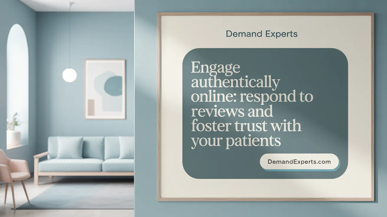 Engage authentically online: Respond to reviews and foster trust with your patients