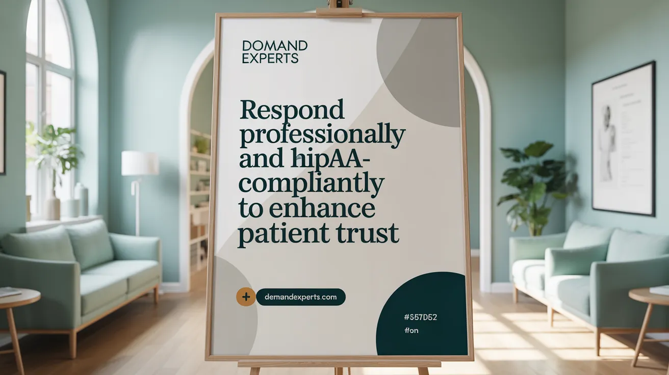 Respond Professionally and HIPAA-Compliantly to Enhance Patient Trust