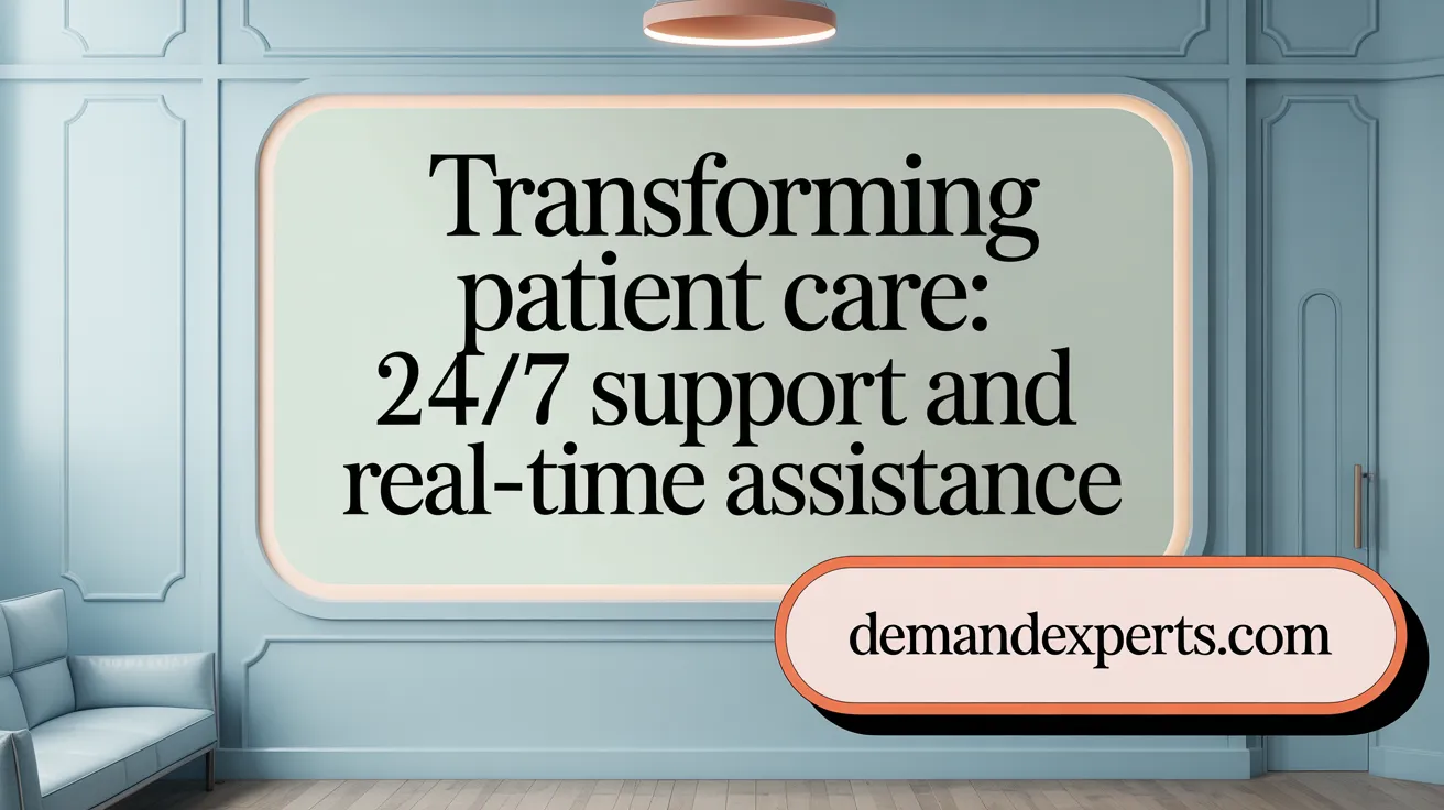 Transforming Patient Care: 24/7 Support and Real-time Assistance