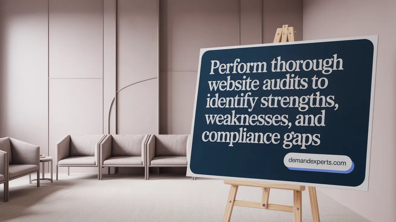 Perform Thorough Website Audits to Identify Strengths, Weaknesses, and Compliance Gaps
