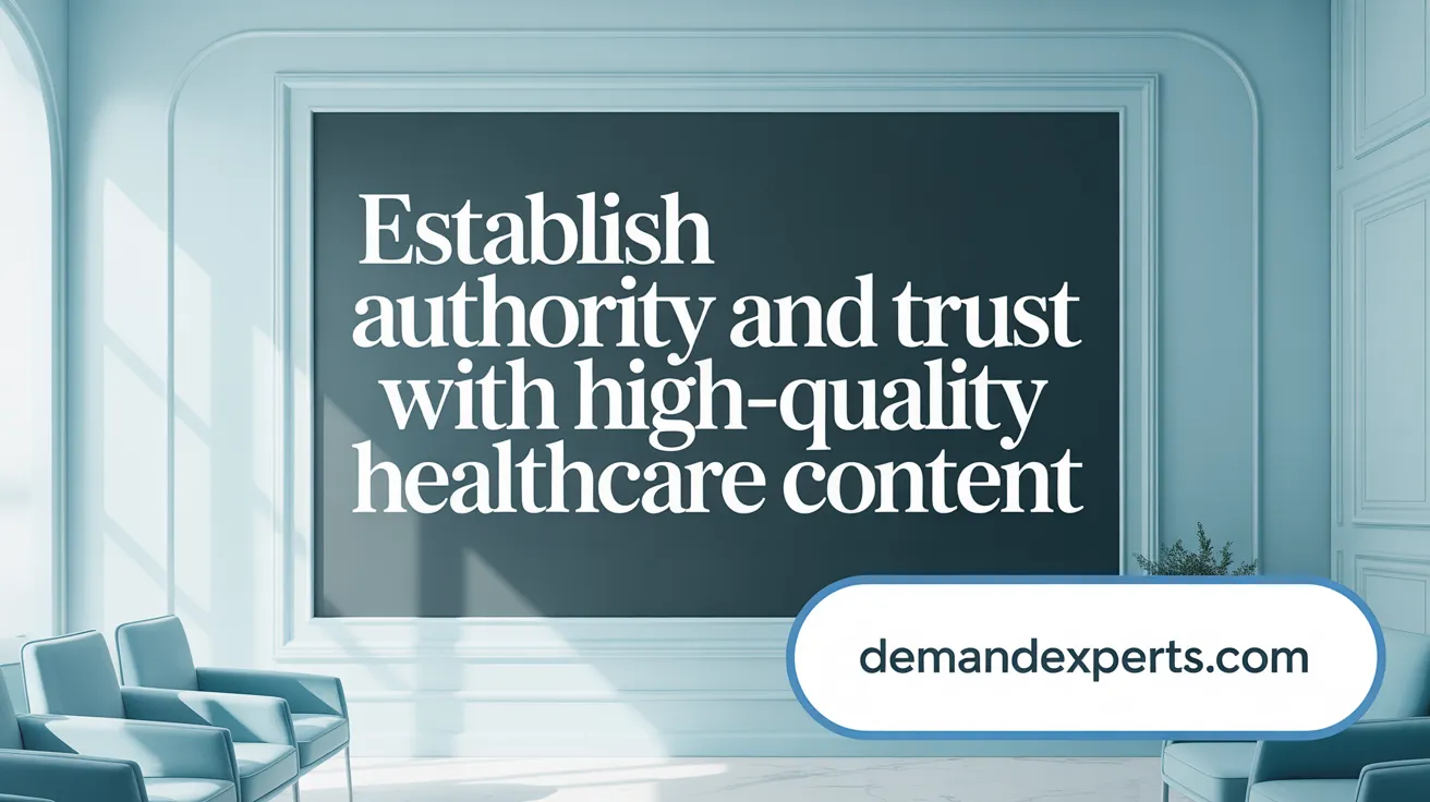Establish Authority and Trust with High-Quality Healthcare Content