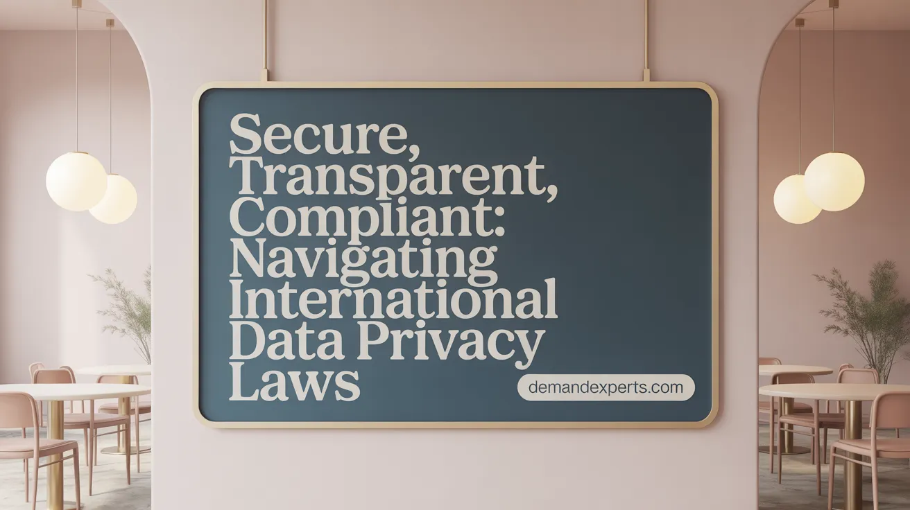 Secure, Transparent, Compliant: Navigating International Data Privacy Laws