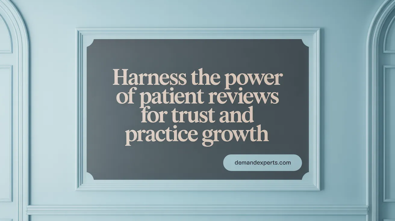 Harness the Power of Patient Reviews for Trust and Practice Growth