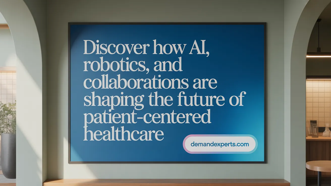 Discover how AI, robotics, and collaborations are shaping the future of patient-centered healthcare