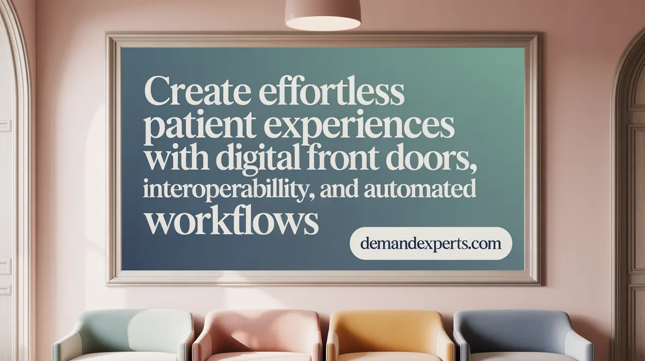Create effortless patient experiences with digital front doors, interoperability, and automated workflows