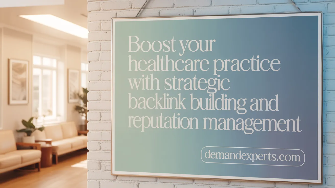 Boost Your Healthcare Practice with Strategic Backlink Building and Reputation Management