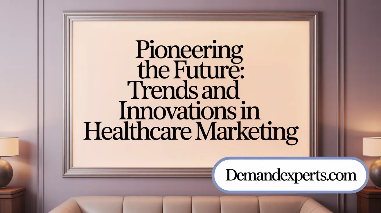 Pioneering the Future: Trends and Innovations in Healthcare Marketing