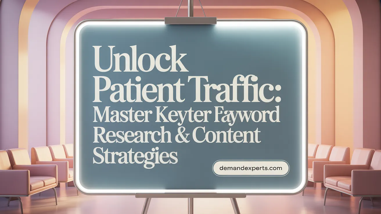 Unlock Patient Traffic: Master Keyword Research &amp; Content Strategies