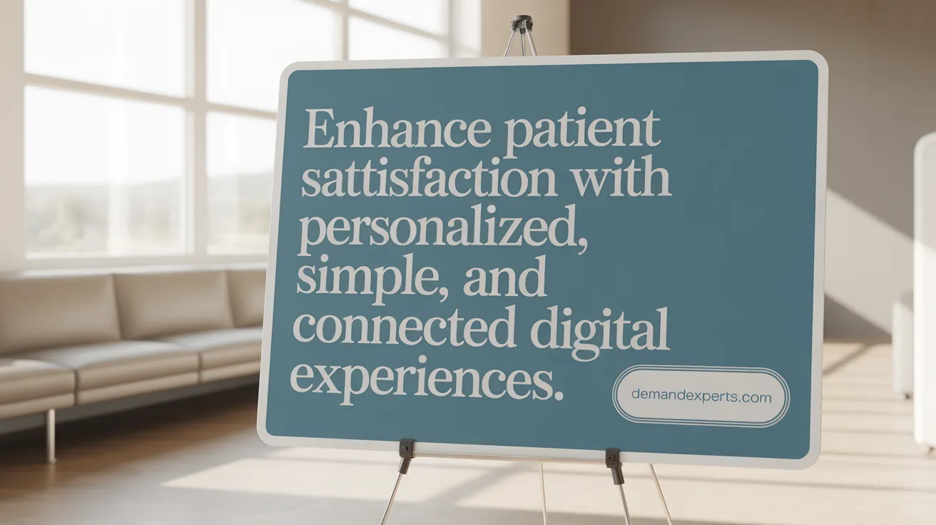 Enhance Patient Satisfaction with Personalized, Simple, and Connected Digital Experiences