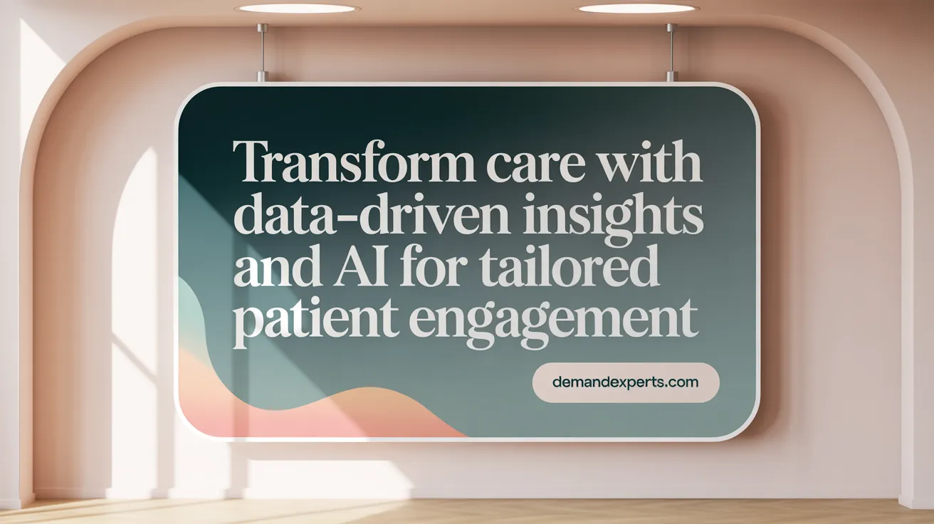 Transform Care with Data-Driven Insights and AI for Tailored Patient Engagement
