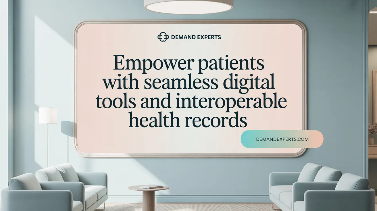 Empower Patients with Seamless Digital Tools and Interoperable Health Records