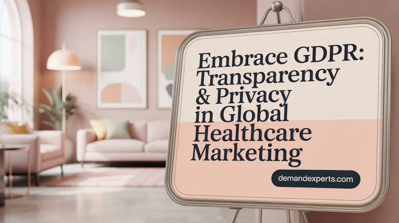 Embrace GDPR: Transparency &amp; Privacy in Global Healthcare Marketing