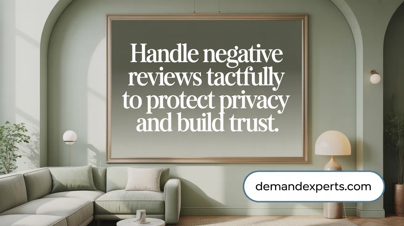 Handle Negative Reviews Tactfully to Protect Privacy and Build Trust