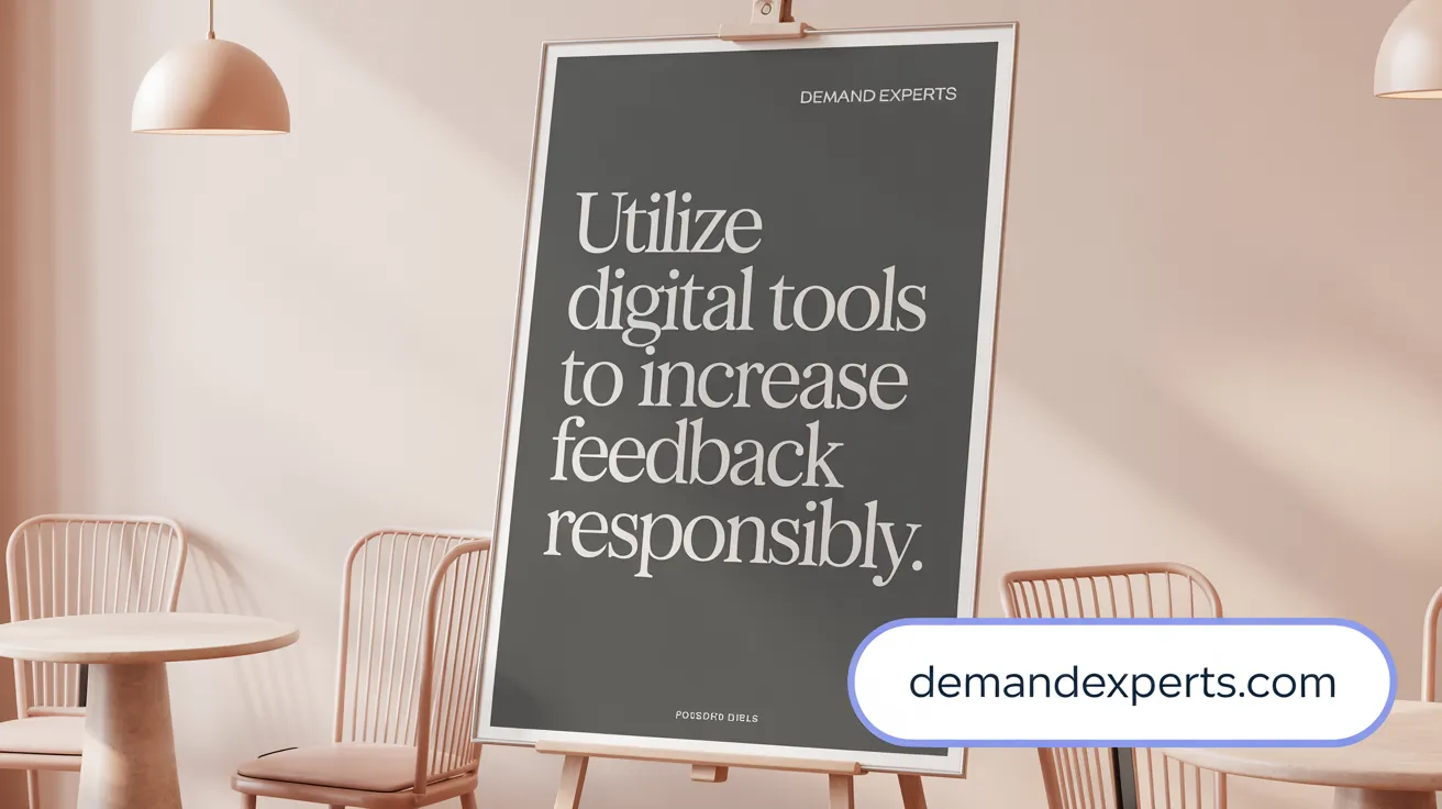 Utilize Digital Tools to Increase Feedback Responsibly