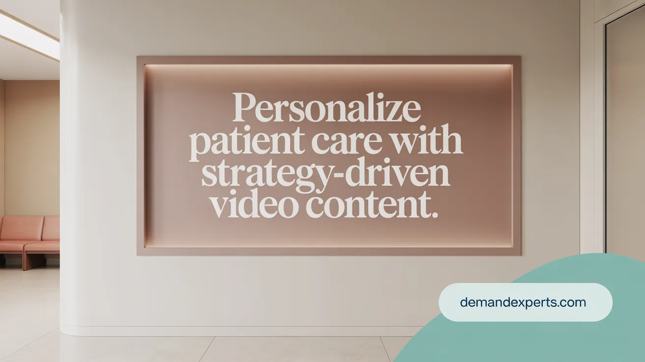 Personalize Patient Care with Strategy-Driven Video Content