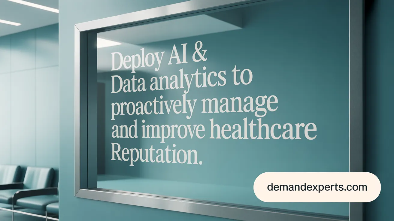 Deploy AI &amp; Data Analytics to Proactively Manage and Improve Healthcare Reputation