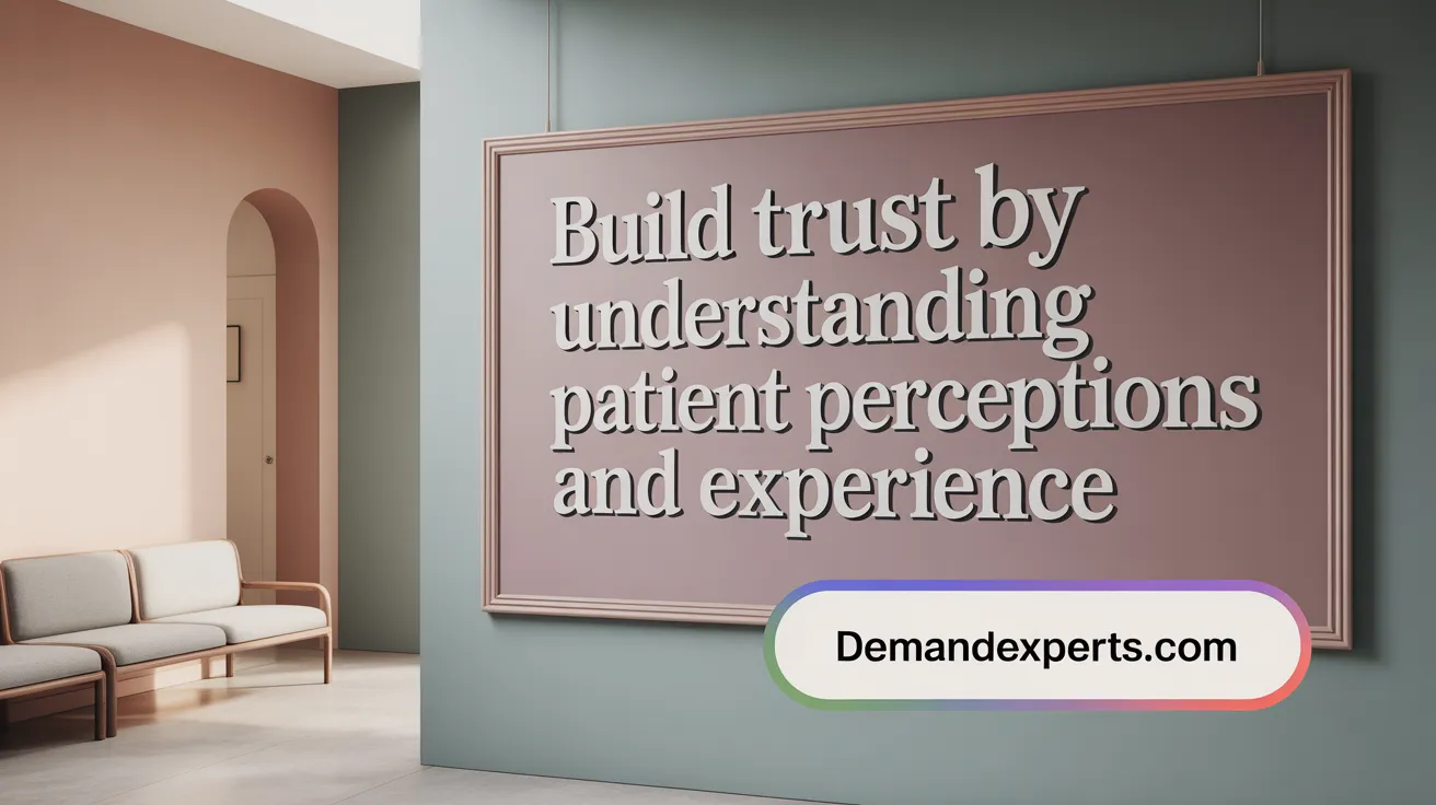 Build Trust by Understanding Patient Perceptions and Experience