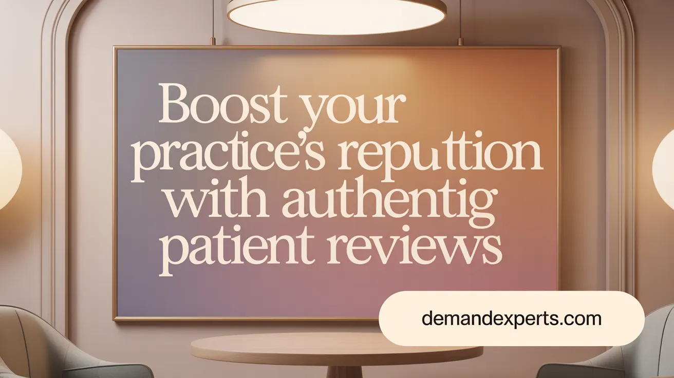 Boost Your Practice's Reputation with Authentic Patient Reviews