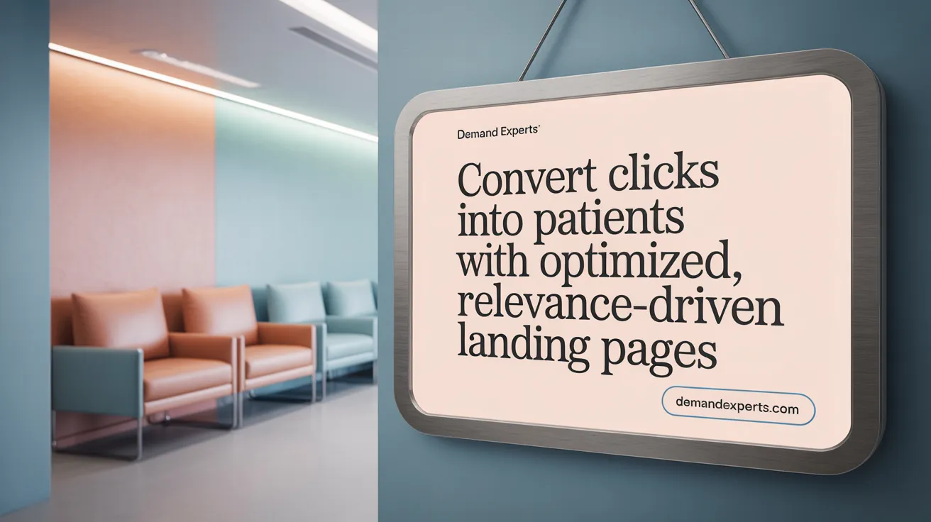Convert Clicks into Patients with Optimized, Relevance-Driven Landing Pages