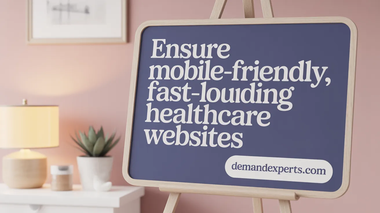 Ensure Mobile-Friendly, Fast-Loading Healthcare Websites