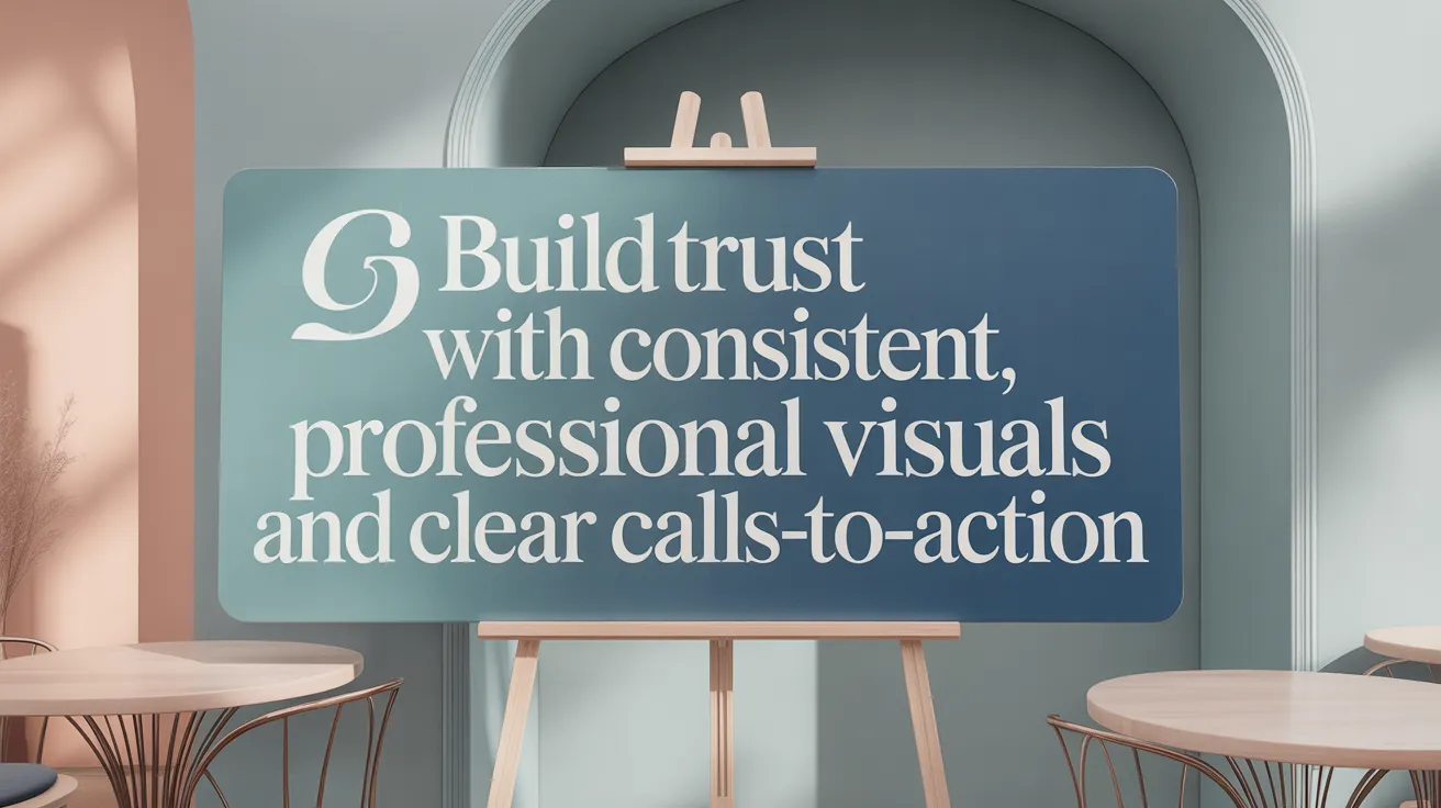 Build Trust with Consistent, Professional Visuals and Clear Calls-to-Action