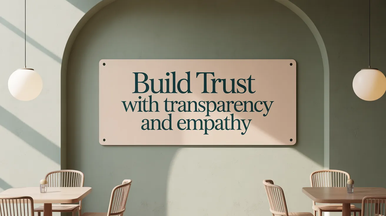 Build Trust with Transparency and Empathy