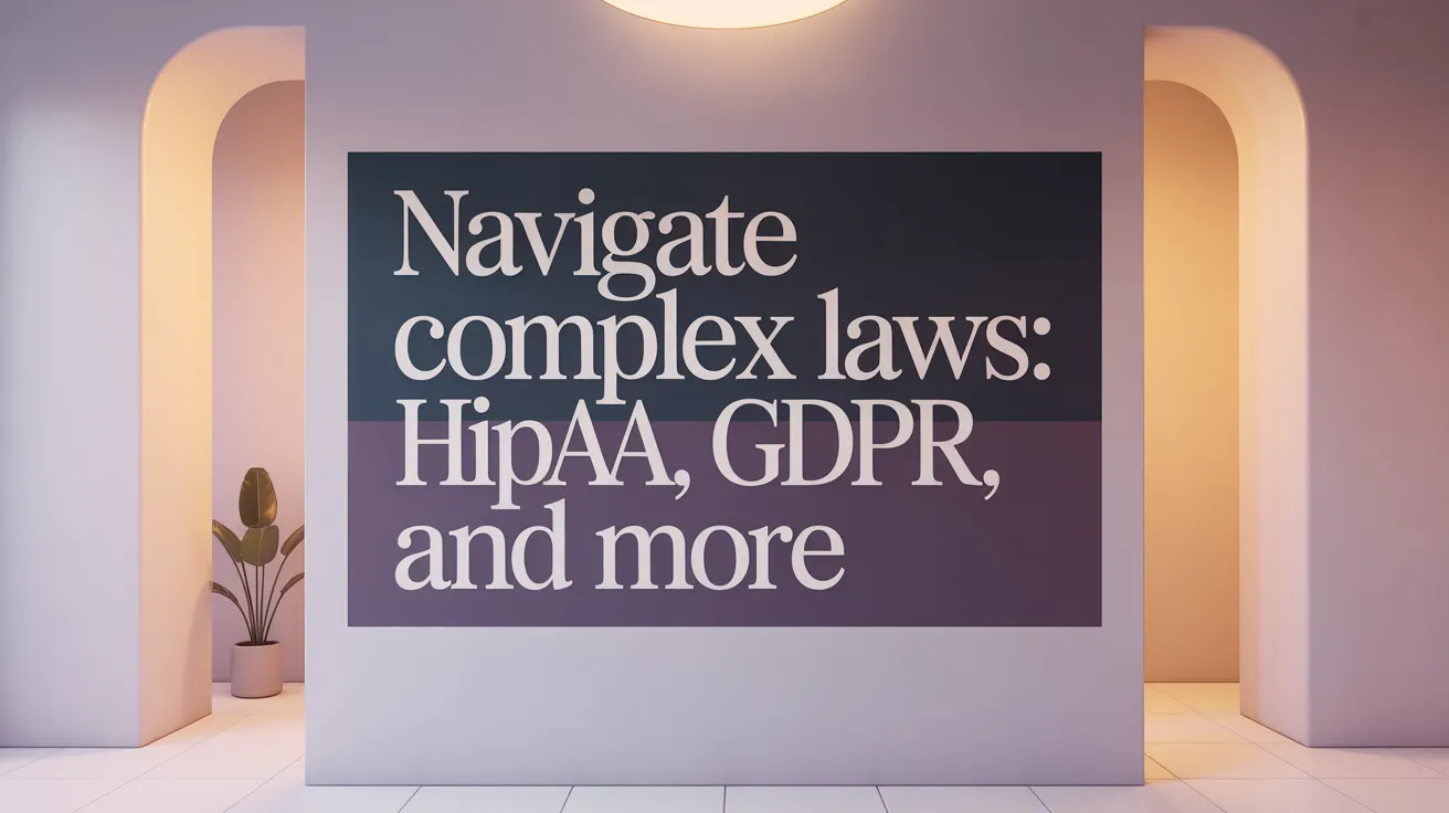 Navigate Complex Laws: HIPAA, GDPR, and More