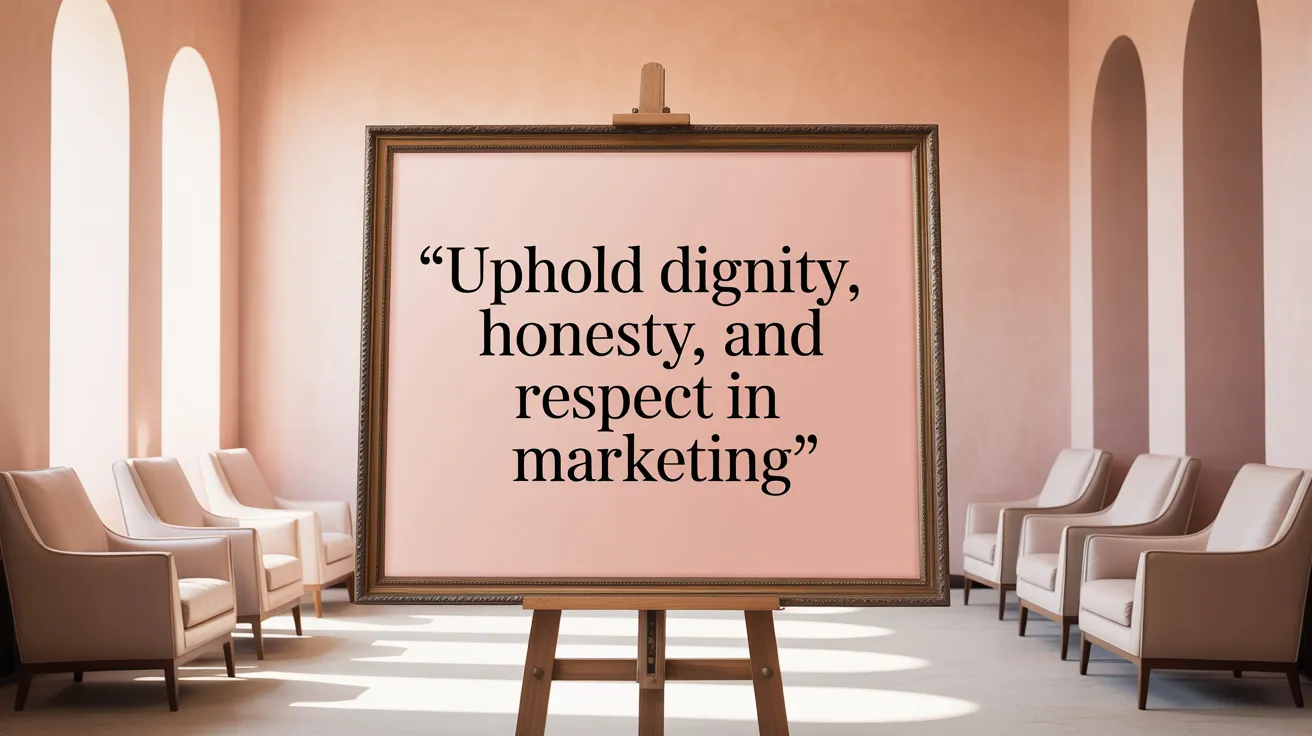 Uphold Dignity, Honesty, and Respect in Marketing