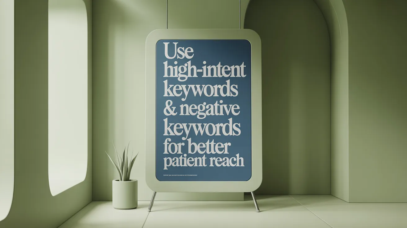 Use High-Intent Keywords &amp; Negative Keywords for Better Patient Reach