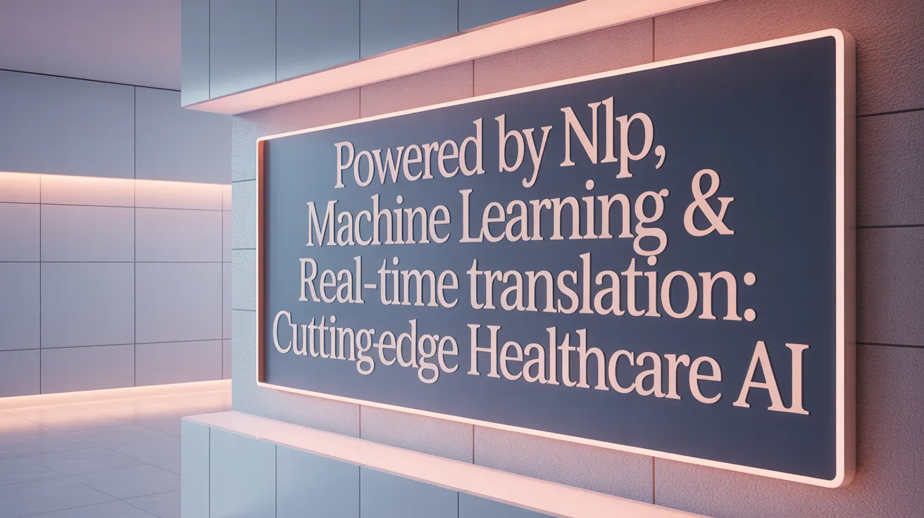 Powered by NLP, Machine Learning &amp; Real-Time Translation: Cutting-Edge Healthcare AI