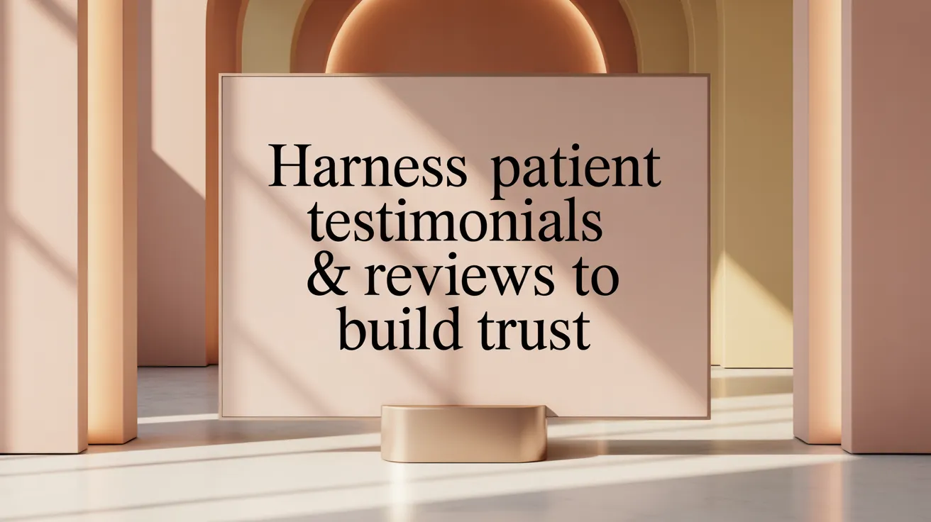 Harness Patient Testimonials &amp; Reviews to Build Trust