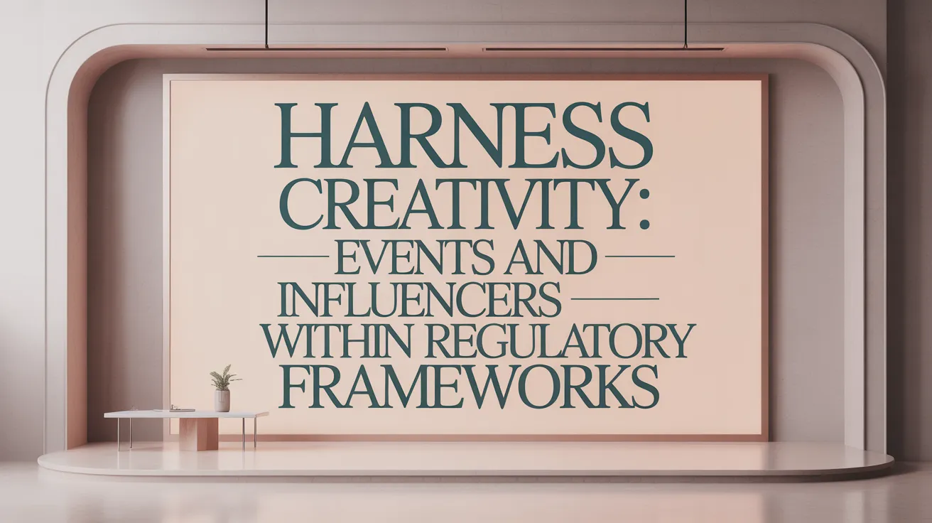 Harness Creativity: Events and Influencers within Regulatory Frameworks