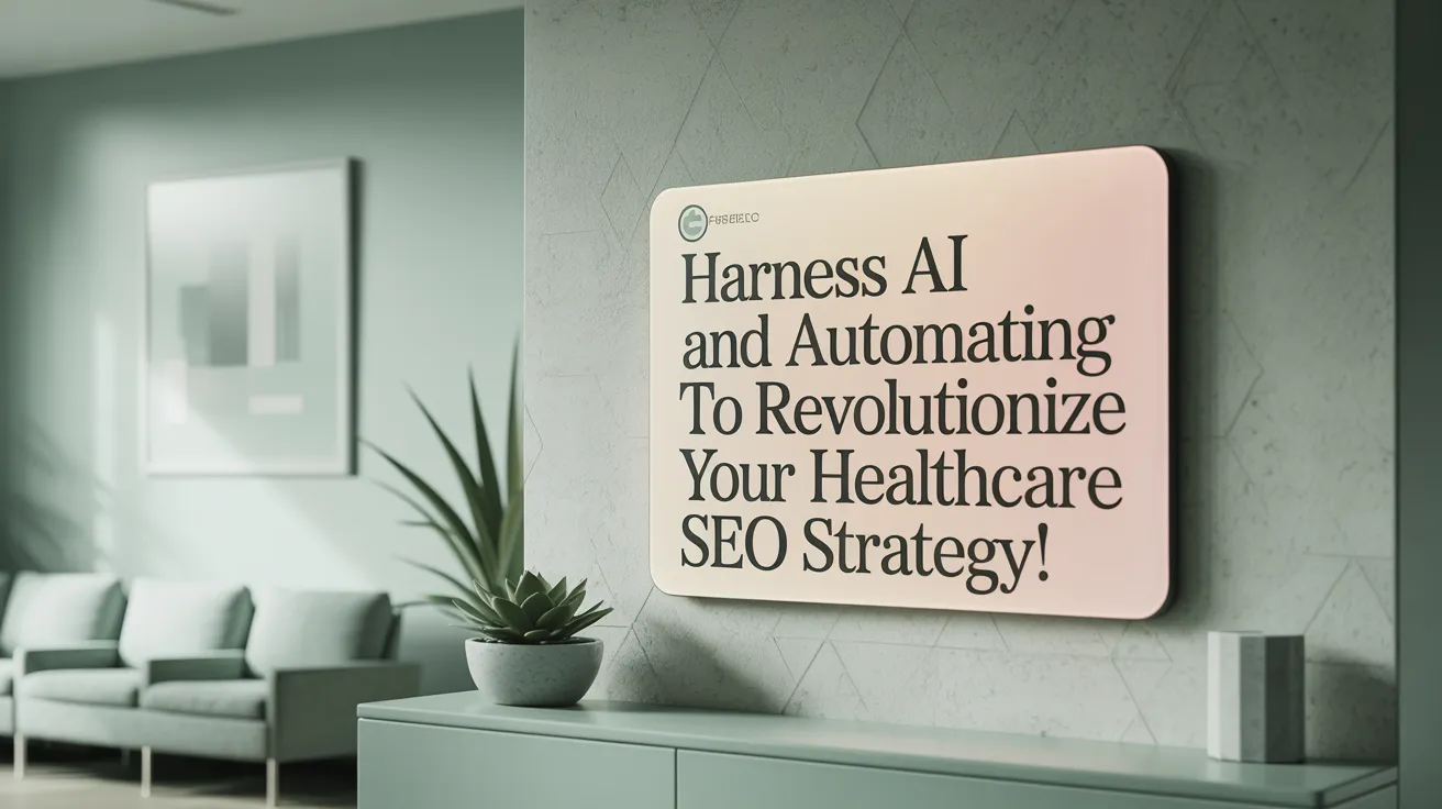 Harness AI and automation to revolutionize your healthcare SEO strategy!