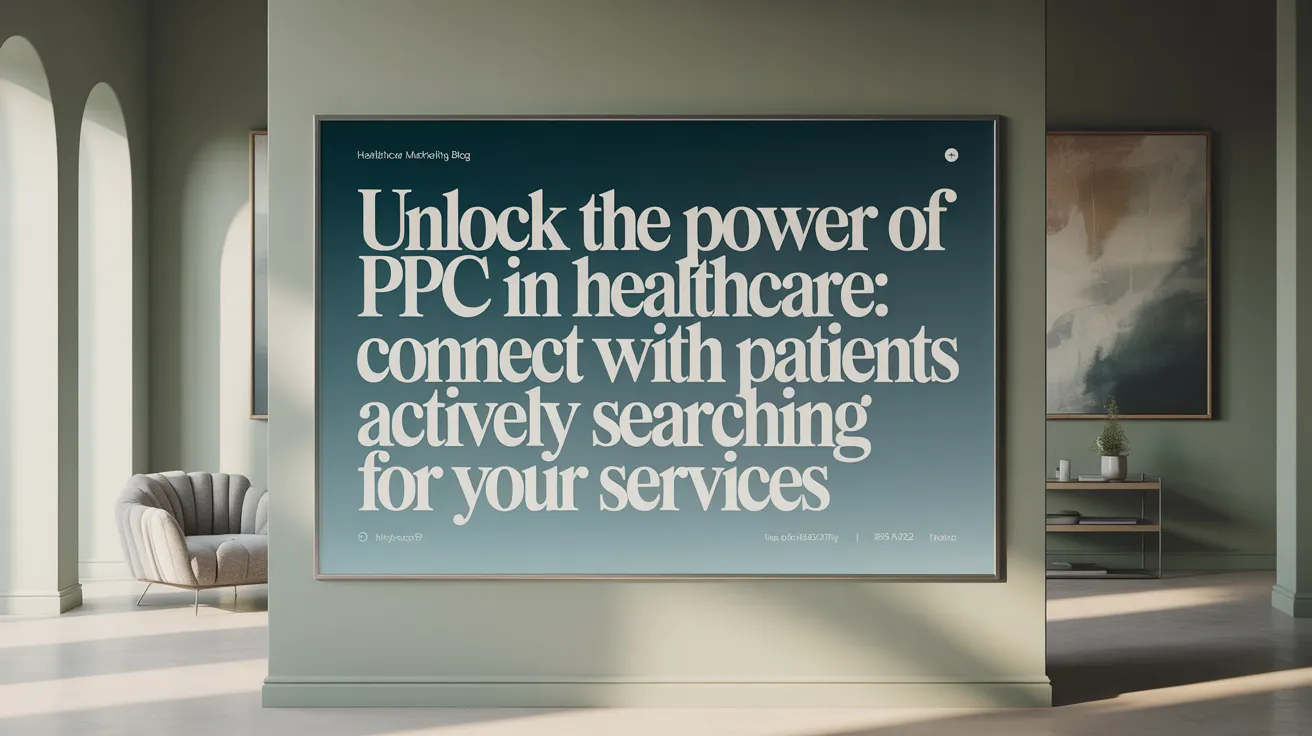 Unlock the Power of PPC in Healthcare: Connect With Patients Actively Searching for Your Services