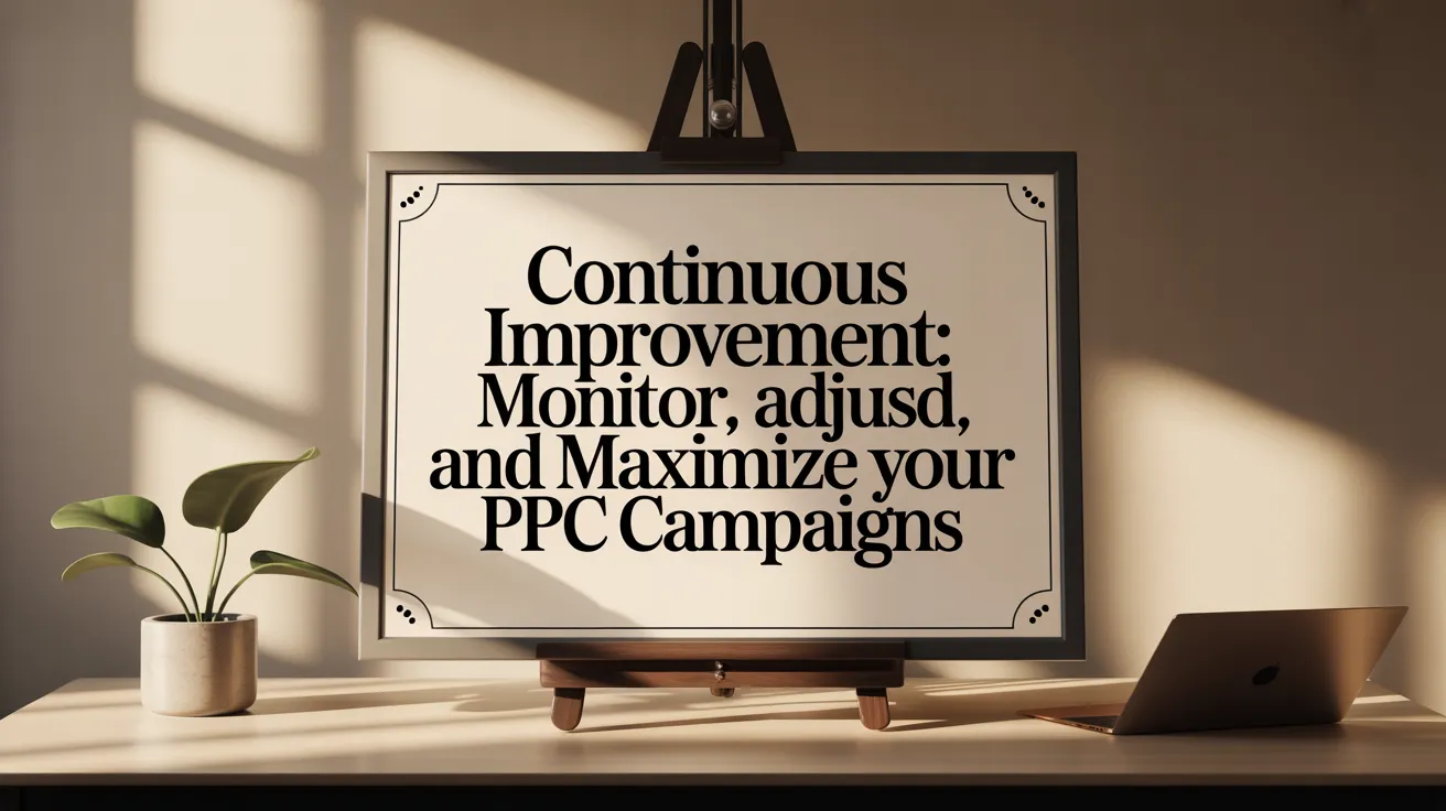 Continuous Improvement: Monitor, Adjust, and Maximize Your PPC Campaigns