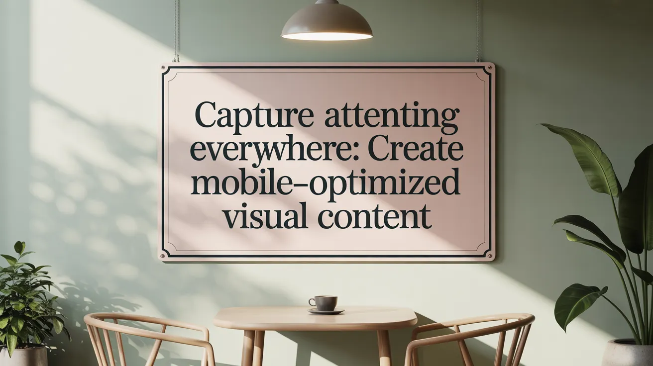 Capture Attention Everywhere: Create Mobile-Optimized Visual Content