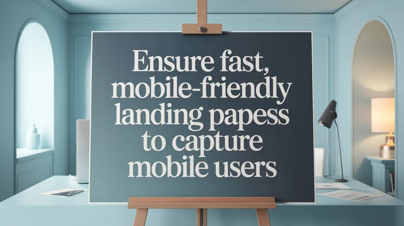 Ensure Fast, Mobile-Friendly Landing Pages to Capture Mobile Users
