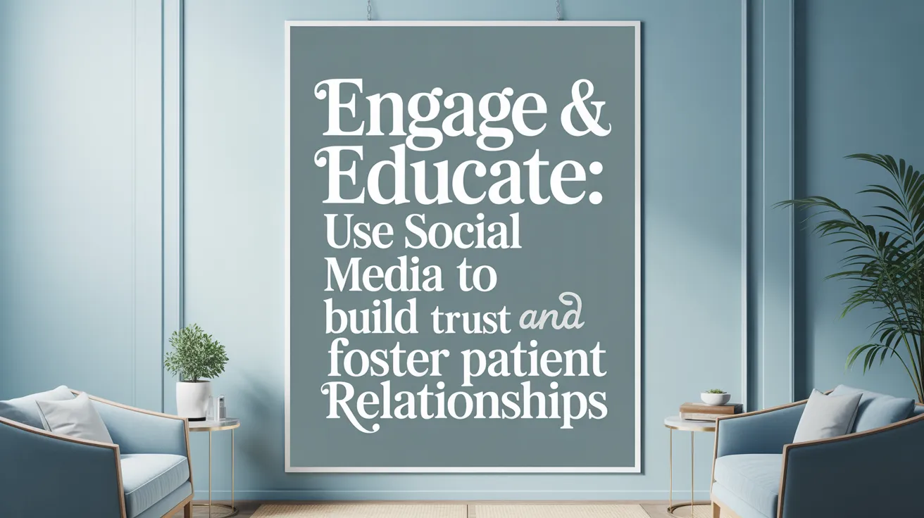 Engage &amp; Educate: Use Social Media to Build Trust and Foster Patient Relationships