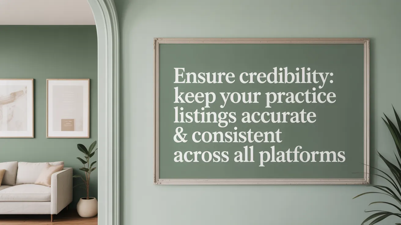 Ensure Credibility: Keep Your Practice Listings Accurate &amp; Consistent Across All Platforms