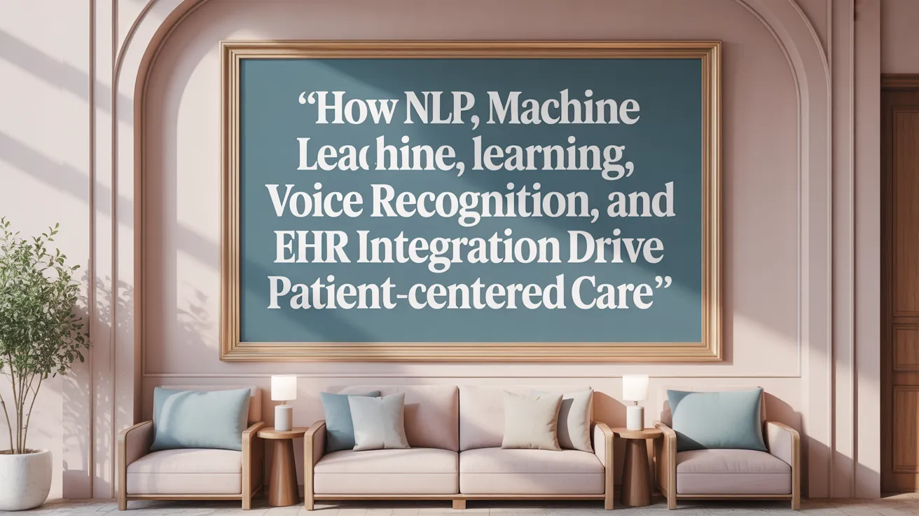 How NLP, Machine Learning, Voice Recognition, and EHR Integration Drive Patient-Centered Care