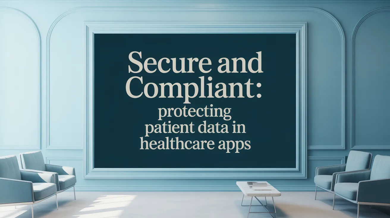 Secure and Compliant: Protecting Patient Data in Healthcare Apps