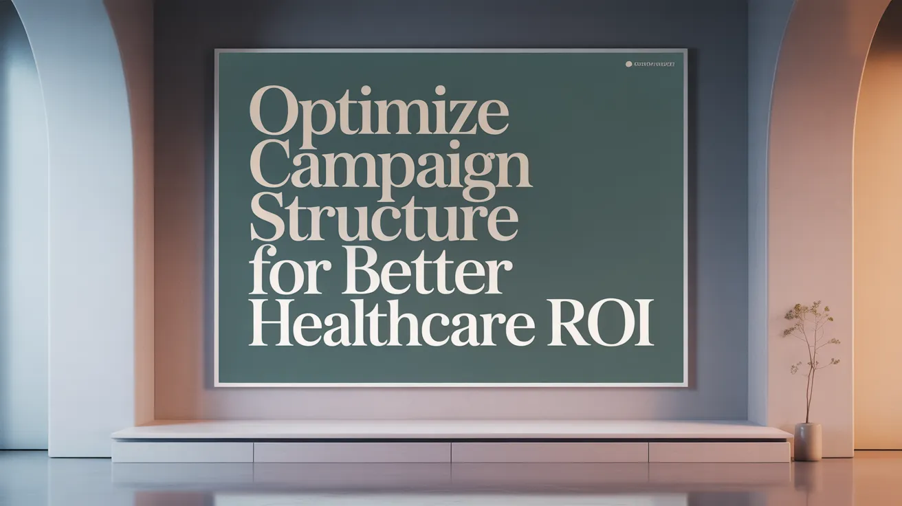 Optimize Campaign Structure for Better Healthcare ROI