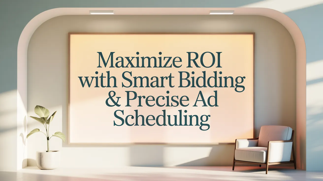 Maximize ROI with Smart Bidding &amp; Precise Ad Scheduling