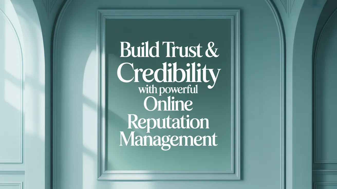 Build Trust &amp; Credibility with Powerful Online Reputation Management