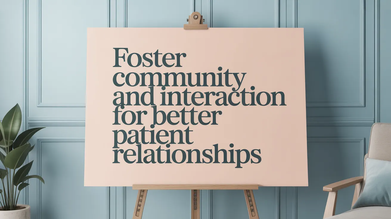 Foster Community and Interaction for Better Patient Relationships