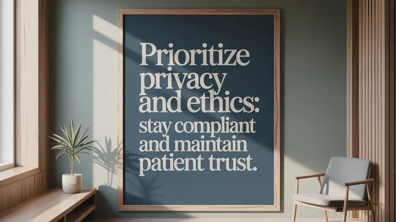 Prioritize Privacy and Ethics: Stay Compliant and Maintain Patient Trust