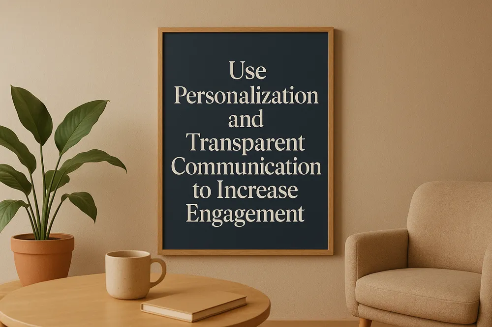 Use Personalization and Transparent Communication to Increase Engagement