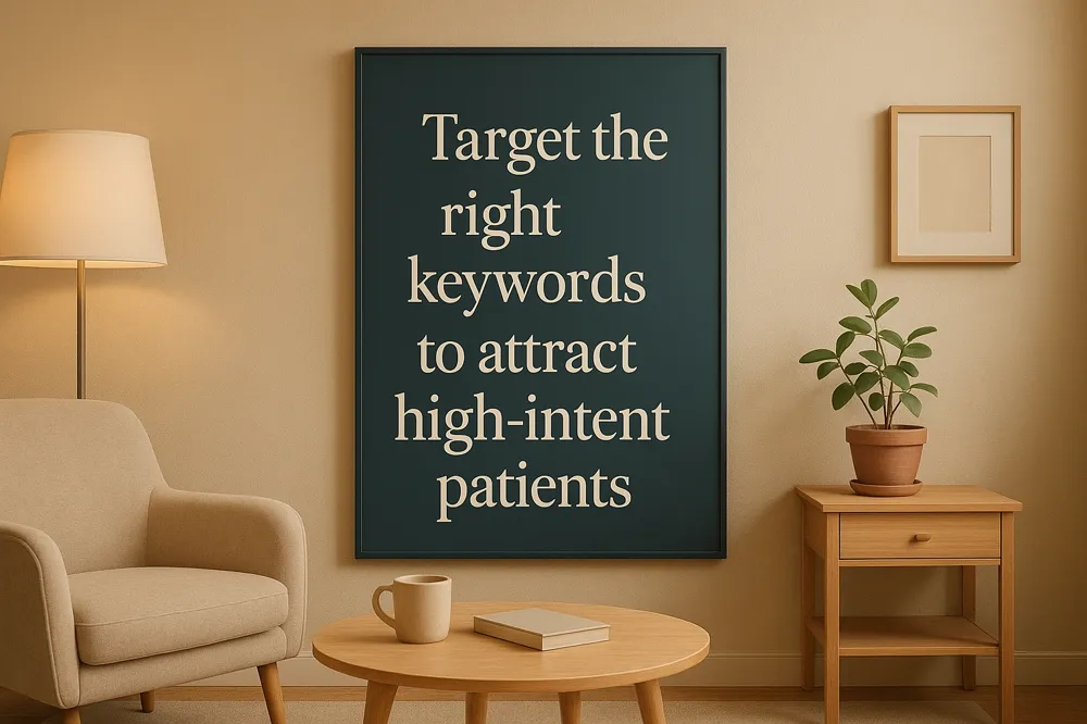 Target the right keywords to attract high-intent patients