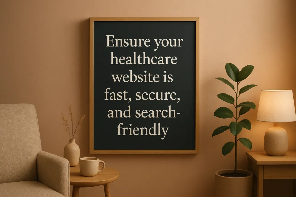 Ensure your healthcare website is fast, secure, and search-friendly