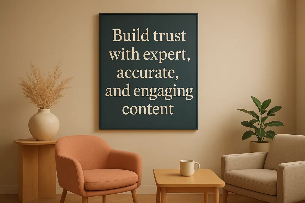 Build trust with expert, accurate, and engaging content